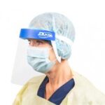 FACE SHIELD WRAP AROUND 8.66" W/ELASTIC HEAD BAND 5/BAG DUKAL