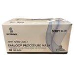 MASK FACE EARLOOP STRONG MFG. 3 PLY BLUE 50/BOX