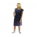 GOWN PATIENT H/D ATTACHED TIES PERIWINKLE 50/CASE
