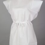 GOWN EXAM CHOICE PEDIATRIC 3PLY T/P/T F/B OPEN 21" X 36" WHITE 50/CASE TIDI