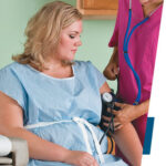 GOWN EXAM SCRIM REINFORCED BLUE 50/CASE TIDI