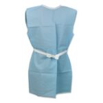 GOWN EXAM 3PLY PAPER BLUE 50/CASE TIDI
