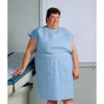 GOWN ULTIMATE 2PLY SCRIM BLUE 50/CASE TIDI