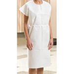 GOWN EXAM 3PLY PAPER WHITE 50/CASE GRAHAM