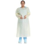 GOWN ISOLATION YELLOW 3 LAYER W/THUMB HOOKS OTH UNIVERSAL 6X25/CASE