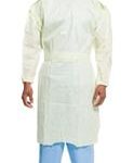 GOWN PROTECTIVE BLUE W/ELASTIC CUFF X/LARGE 100/CASE