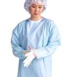 GOWN ISOLATION BLUE W/THUMB LOOP POLYETHYLENE FILM UNIVERSAL 100/CASE (MEET LEVEL 1,2,3 PROTECTION)
