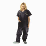 SCRUB SHIRT DISPOSABLE BLUE MEDIUM *EACH*