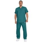 SCRUB PANTS REVERSIBLE PEACOCK LARGE
