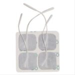 TENS ELECTRODE 2" X 2" 4/PKG W/WIRE